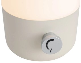 Външни настолни лампи бежово с бяло с вградена акумулаторна LED IP44 - Haard