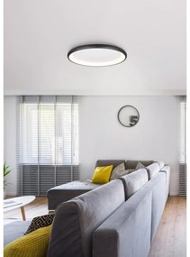 Черно LED затъмняващо се осветително тяло за таван Cardona – Trio