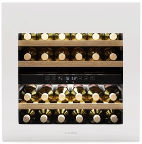 Klarstein Охладител за вино Rhone 36 Duo, 36 бутилки, LED управление, push-to-open, безшумен