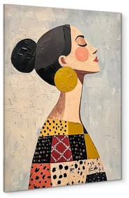 Картина с ръчно изрисувани елементи 70x100 cm Mae – Styler