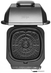 Фритюрник с горещ въздух и грил 5в1 Ninja Foodi Smart EG351EU, 1760W, 5.7 л, До 4 порции, 5 режима, Cyclonic Air, Smart Cook, Керамично покритие, Черен/инокс