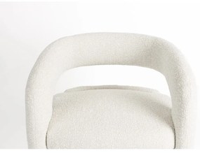 Бяло кресло от букле Nova – White Label