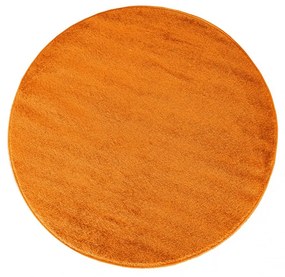 Кръгъл оранжев килим Ширина: 100 см | Дължина: 100 см