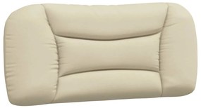 374530 vidaXL Мека табла за легло, кремава, 80 см, плат