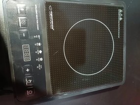 Втора ръка: Индукционен котлон Esperanza Krakatau EKH005, 2000W, 80-270°C, 5 функции, Черен