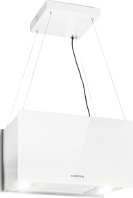 Klarstein Kronleuchter L, островен абсорбатор, 60 см, рециркулационен изход 590 м³/ч, LED, докосване, бял