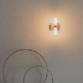 Модерна хромирана стенна лампа с 2 светлини IP44 - Bath