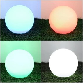 LED RGBW димируема соларна лампа LED/5W/3,7V 3000K IP54 Ø 30 см