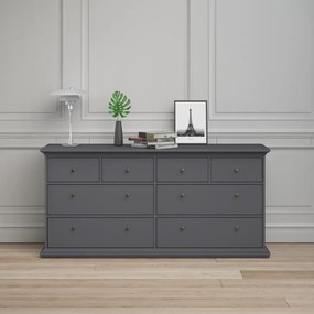 Сив нисък скрин 183x87 cm Paris – Tvilum