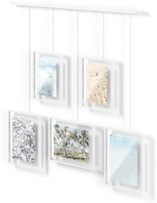 Бели метални рамки за стена в комплект от 5 броя 79x43 cm Exhibit - Umbra
