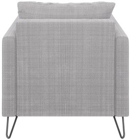 Светлосиво шенилово кресло Freya – Ropez