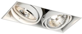 Вграден прожектор бял GU10 AR70 Trimless 2-светлина - Oneon