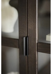 Кафява витрина от масивен дъб 95x195 cm Everett – Rowico