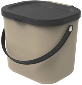 Светлокафяв контейнер за компостируеми отпадъци 6 l Albula – Rotho