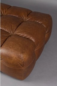 Кафява кожена модулна табуретка Hackman – Dutchbone