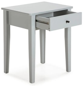 Светлосиво нощно шкафче от борова дървесина Bart - Marckeric