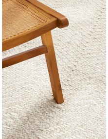 Ръчно изработена пътека със смес от вълна в цвят слонова кост 80x200 cm Majoli – Elle Decoration