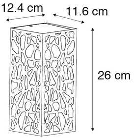 Модерна външна стенна лампа черна IP44 - Nicole