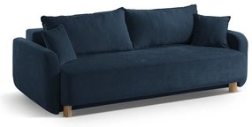 Тъмносин разтегателен диван с място за съхранение 231 cm Elen – Micadoni