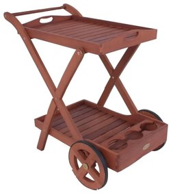 Градинска маса за сервиране от масивен евкалипт 54x88 cm Toledo – Garden Pleasure