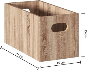 Кутия за съхранение 5five Mix & Modul, Дърво - Сив