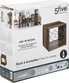 Рафт за вино 5five Mix & Modul Industrial, 31x31 cm