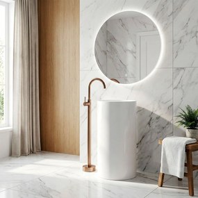 кран за мивка Rea Lungo Brush Copper
