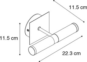 Интелигентна стенна лампа хром IP44 с 2 Wi-Fi G9 - Bath