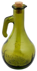 Зелена бутилка за олио от рециклирано стъкло , 500 ml Olive - Ego Dekor