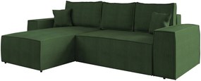 Ъглов диван Malaga mini I-Prasino-Left