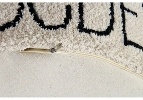 Кремав детски пуф ABC – Lorena Canals