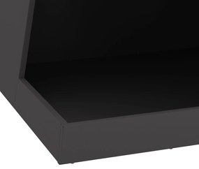 Sonata H Огнище с място за дърва Черно 50x50x100 см Стомана