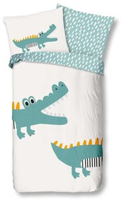 Памучно детско спално бельо за единично легло 140x200 cm Crocodile - Bonami Selection