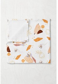 Бяло муселиново бебешко одеяло 75x100 cm Boho – Mijolnir