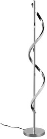 Подова лампа с LED димиране в блестящо сребристо (височина 120 см) Isabel - Trio