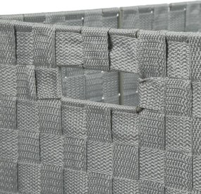 Комплект от 4 коша за съхранение 5five Lise, Бели и сиви