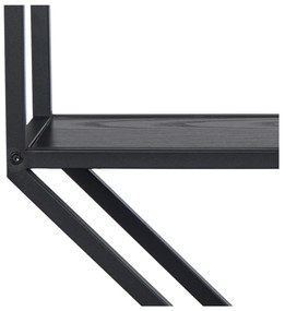 Черен двуетажен метален рафт Seaford - Actona