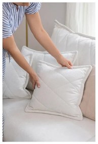 Бял сгъваем/с място за съхранение диван от рипсено кадифе 215 cm Bjork – Bonami Selection