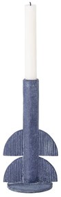 Син свещник, височина 22 cm Bess - Bloomingville