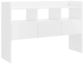 808383 vidaXL Бюфет, бял гланц, 105x30x70 см, инженерно дърво