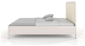 Бяло/бежово двойно легло 160x200 cm от масивен бук Modena – Skandica