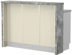 Островна кухненска пейка Modena-Length: 150 cm.-Beige-Siena Marble