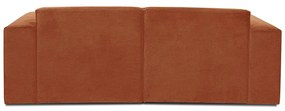 Оранжев велурен диван 202 cm Sting - Scandic