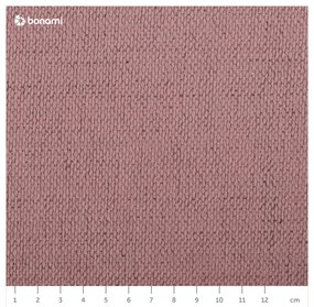 Светлорозово тапицирано двойно легло с място за съхранение с решетка 160x200 cm Jagna - Bobochic Paris