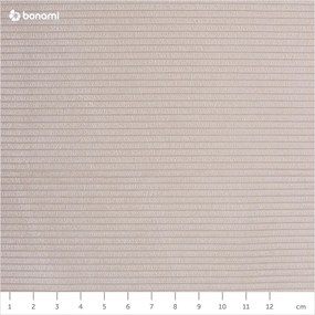 Бежов велурен разтегателен диван , ляв ъгъл Moghan - Micadoni Home