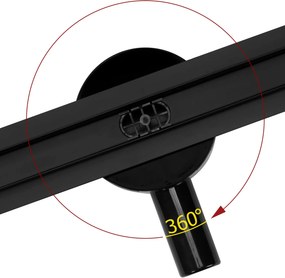 Линеен сифон Rea NEO Slim Pro Black 60