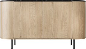 Скринов шкаф Lygrint I-черен мрамор - черно