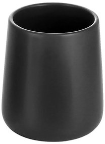 Aqualine - Поставка за четки за зъби NERO керамика/черен