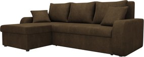 Ъглов диван Kris-кафяв