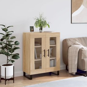 827815 vidaXL Сайдборд, дъб сонома, 69,5x34x90 см, инженерно дърво